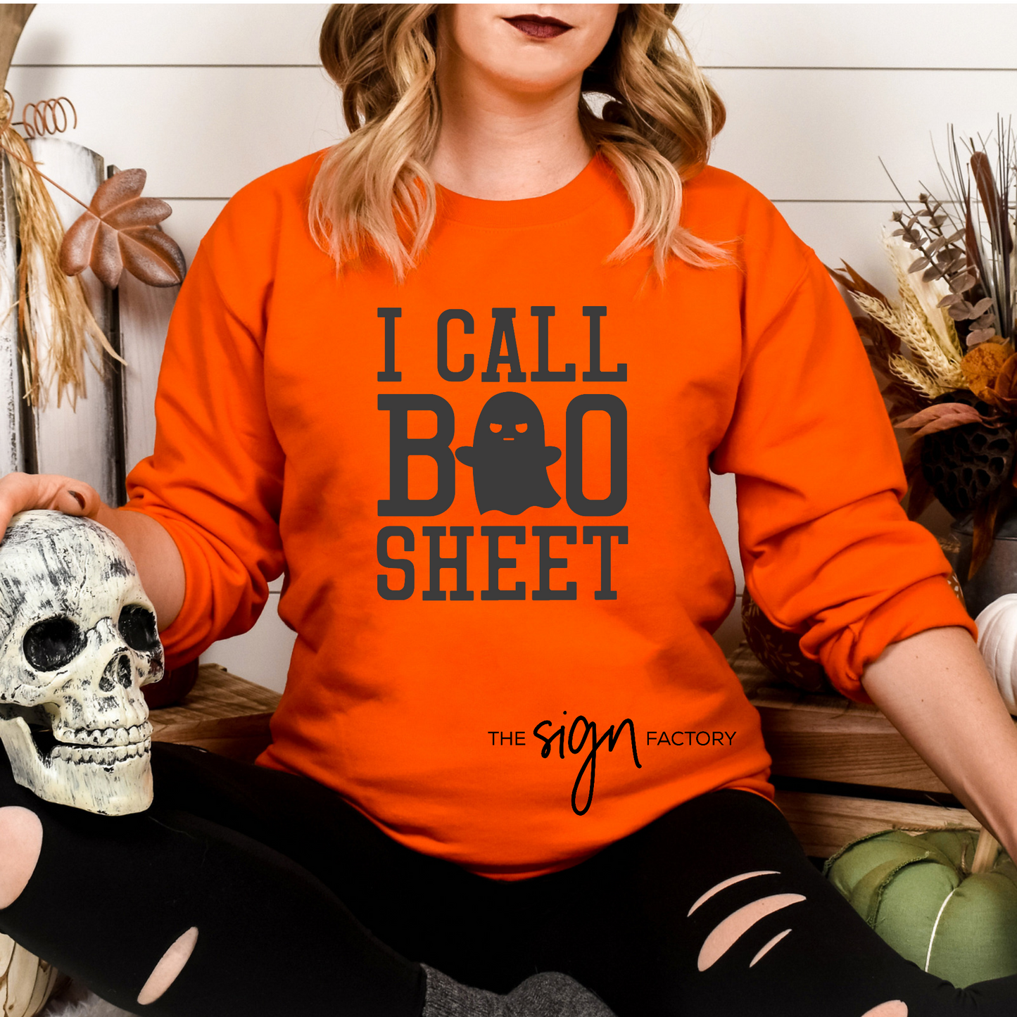 I Call Boo Sheet Crewneck