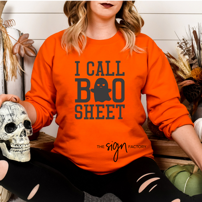 I Call Boo Sheet Crewneck