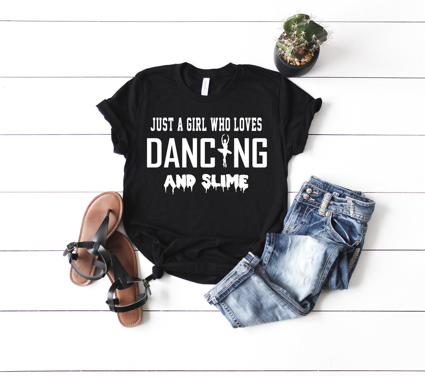 Just A Girl Who Loves Dancing and Slime Tee