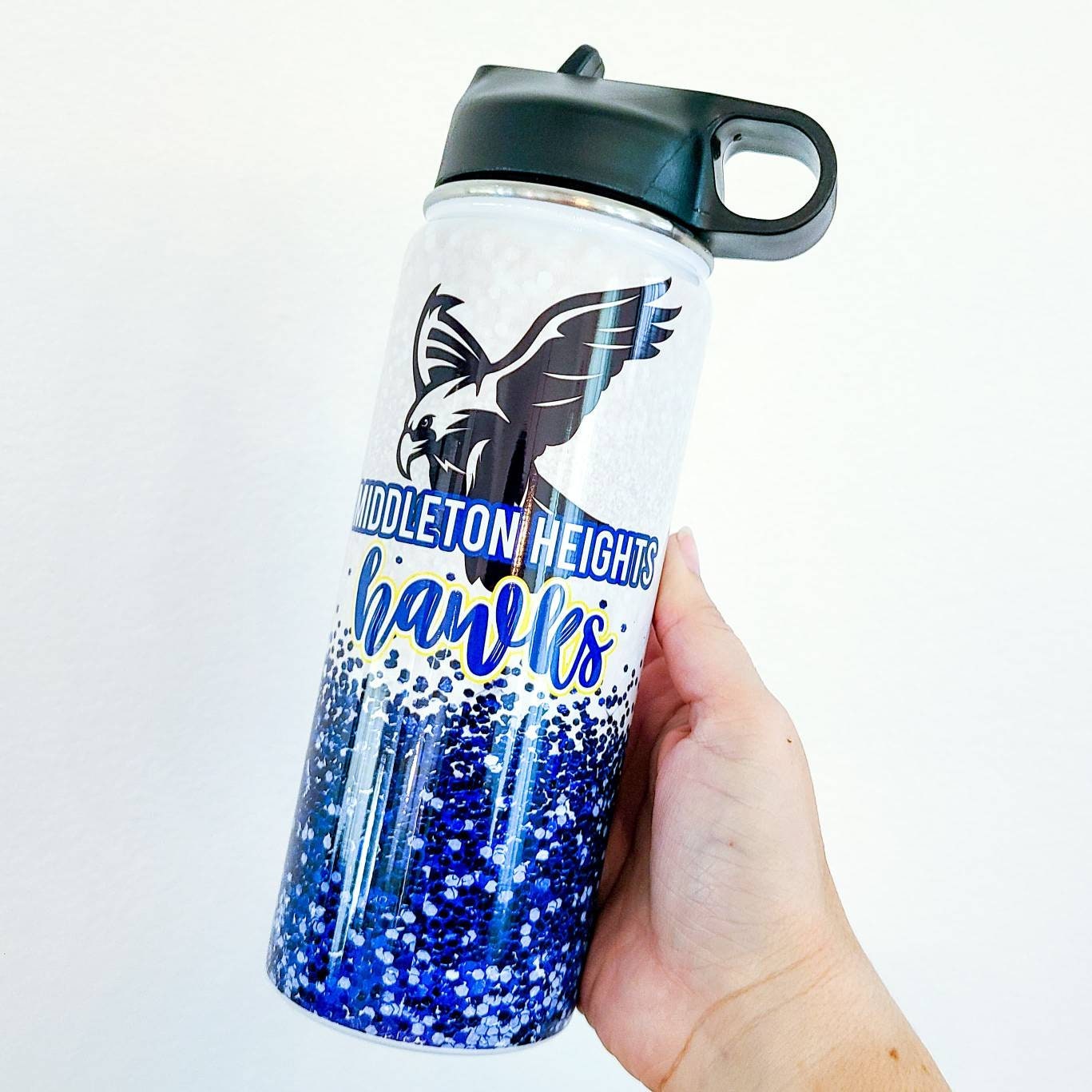 Personalized Kid's Water Bottle, School Mascot, School Merch, School Spirit, Insulated Water Bottle with Name, School Water Bottle, Sports